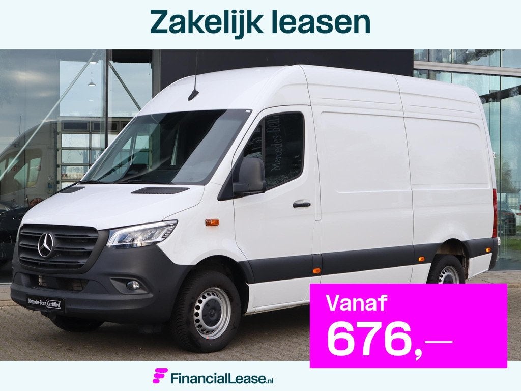 Mercedes-Benz Sprinter 317 CDI L2H2 FACELIFT LED 3.5T TREKHA, Automaat, Euro 6, 4 cilinders, Wit