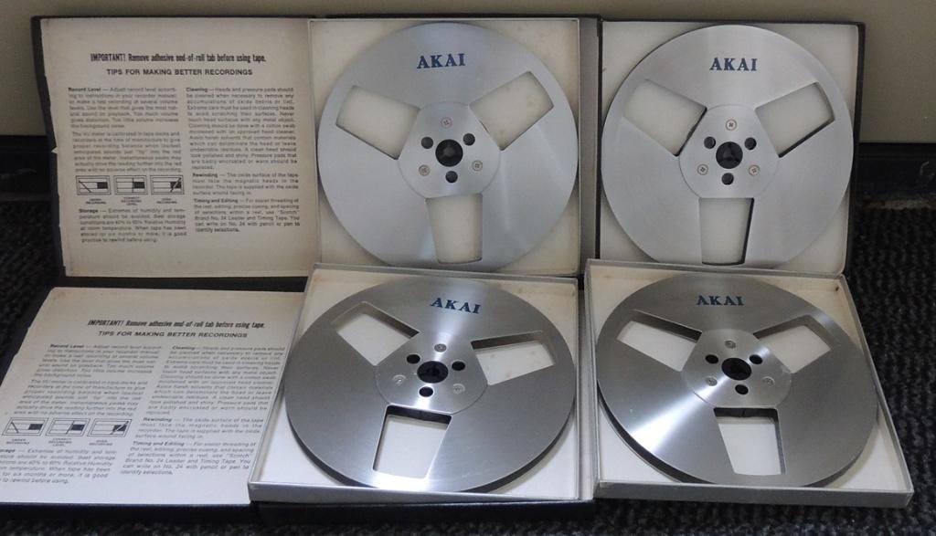 Akai bandrecorder spoelen 4 stuks, Ophalen, Bandrecorder