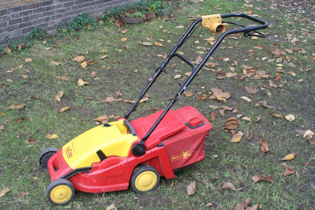 Mooie Elektrische Grasmaaier van Wolf Garten, Ophalen, Cirkelmaaier, Elektrische grasmaaier, Opvangbak