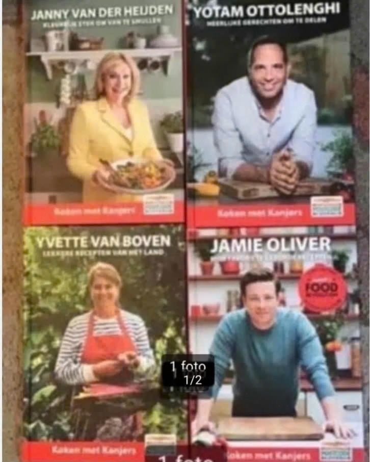 4 delen Koken met Kanjers. (Jamie Oliver,Yotam Ottolenghi), Boeken, Ophalen of Verzenden, Zo goed als nieuw, Overige gebieden