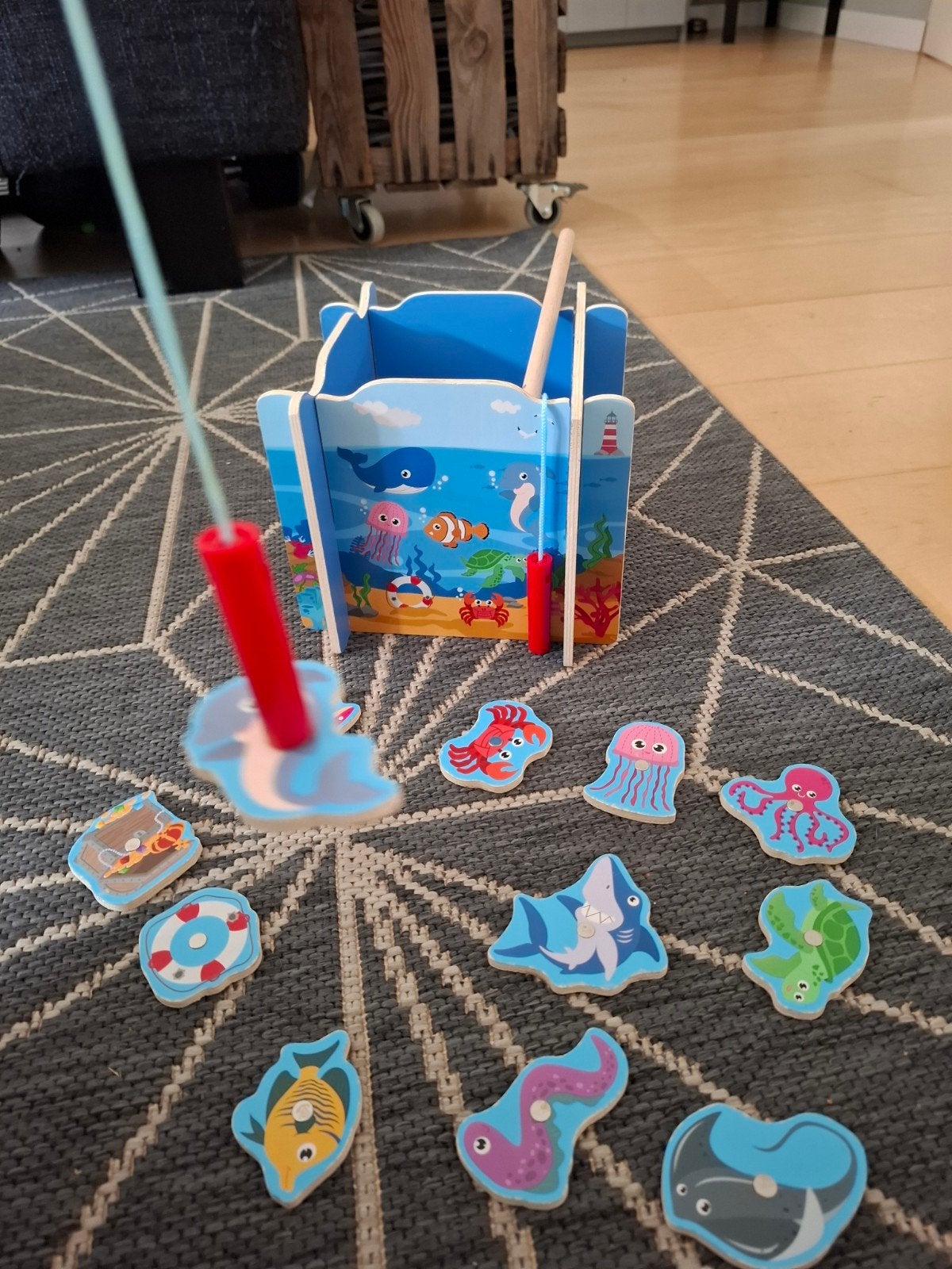 Houten Magnetisch Visspel voor Kinderen, Ophalen of Verzenden, Gebruikt, Jongen of Meisje