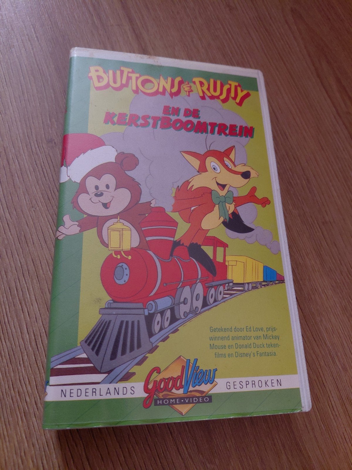 Buttons & Rusty en de Kerstboomtrein videoband, Cd's en Dvd's, Gebruikt, Tekenfilm, Alle leeftijden, Ophalen of Verzenden