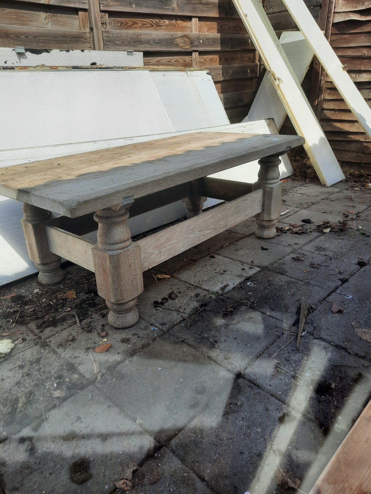 stevige salontafel GRATIS, Ophalen, Rechthoekig