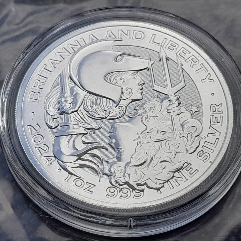 2024 Britannia Liberty 1 oz silver, Ophalen of Verzenden, Overige landen, Losse munt, Zilver