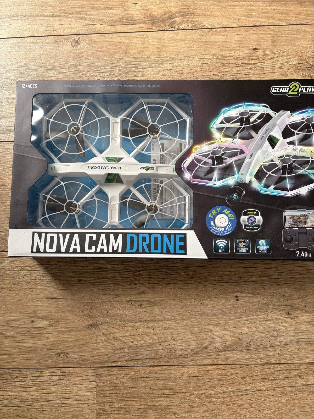 Nova Cam Drone met camera - Gear2Play, Basiskwaliteit, Overige merken, Nieuw, Bediening via smartphone