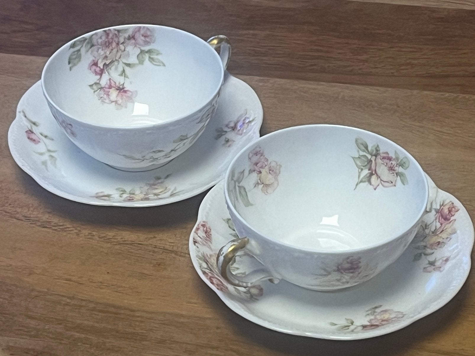 Zeldzame antieke Haviland Limoges kop en schotel set (2), Antiek en Kunst, Antiek | Porselein, Ophalen of Verzenden