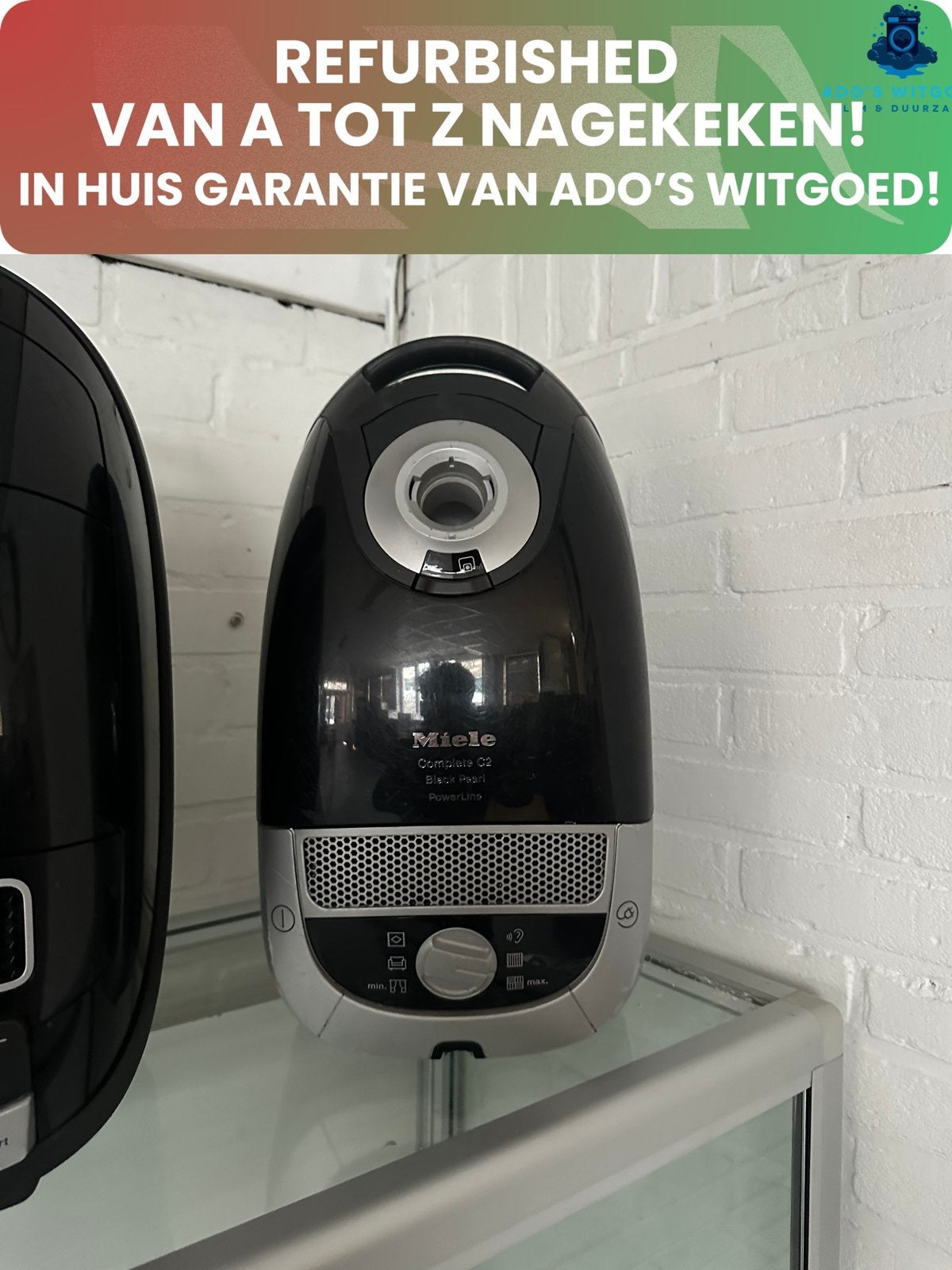 MIELE Complete C2 Black Pearl Powerline Sledestofzuiger, Stofzak, MIELE, Info@adoswitgoed.nl, Refurbished