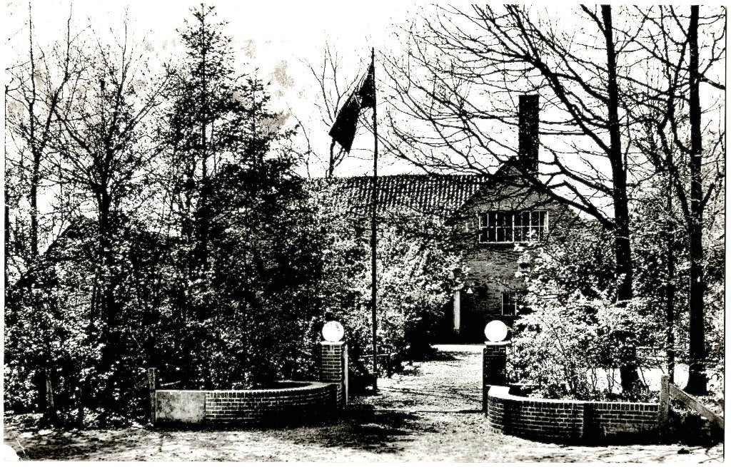 Arnhem (Gel), Jeugdherberg Alteveer, verstuurd 1957,, Verzenden, 1940 tot 1960, Gelopen, Gelderland