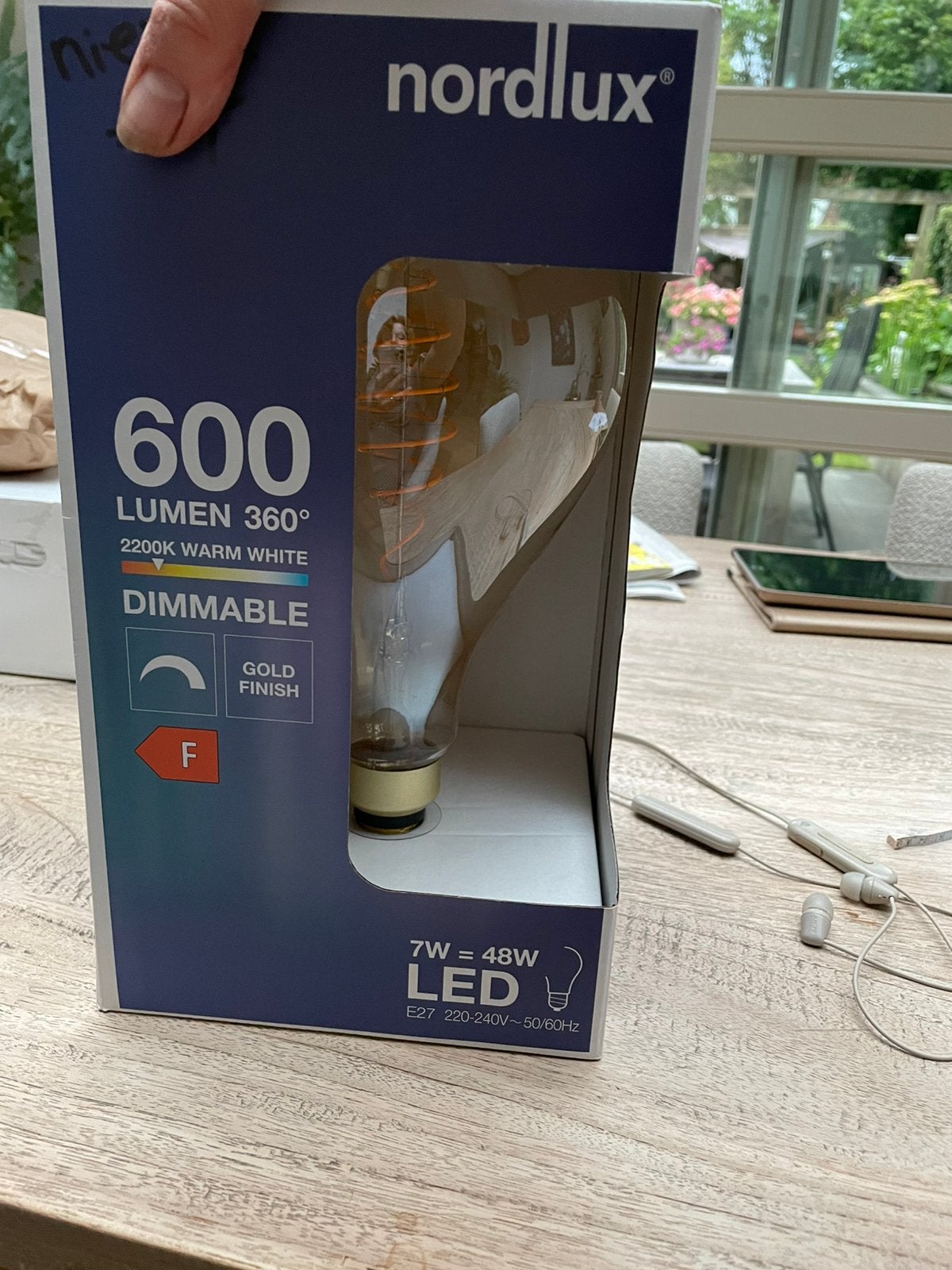 Grote bulb led lamp gloeilamp Nordlux 29 cm hoog nieuw, Huis en Inrichting, Lampen | Losse lampen, 30 tot 60 watt, Led-lamp, Industrieel modern