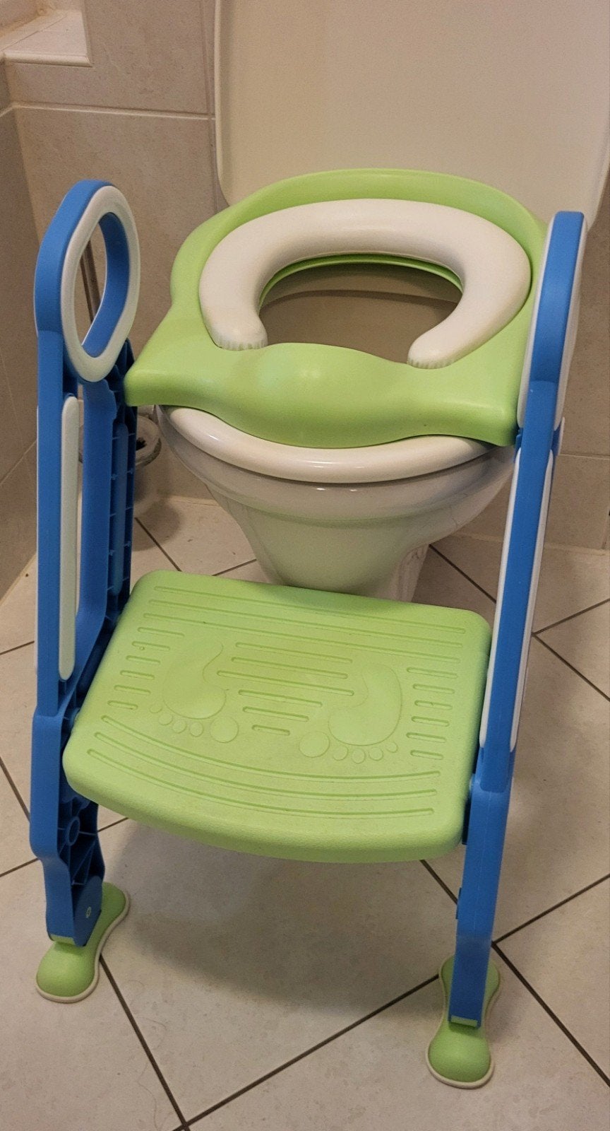 Kinder toilet trainer met trapje - Zeer weinig gebruikt, Ophalen, Zo goed als nieuw