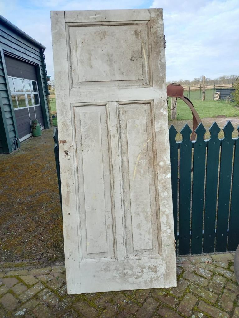 Massieve deuren 211x83 cm, met en zonder glas (5 stuks), Ophalen, Gebruikt, 80 tot 100 cm, Binnendeur