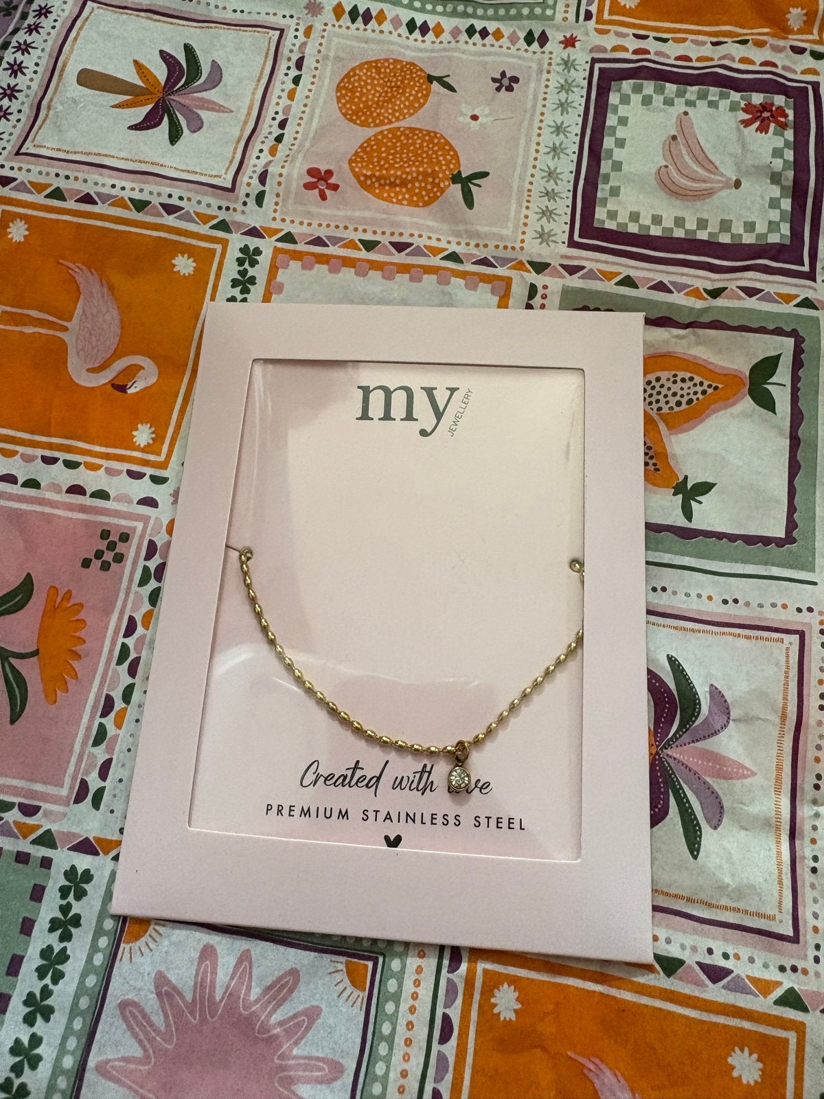 My Jewellery armbandje RVS met strass steentje, Staal, Nieuw, Ophalen of Verzenden, Goud