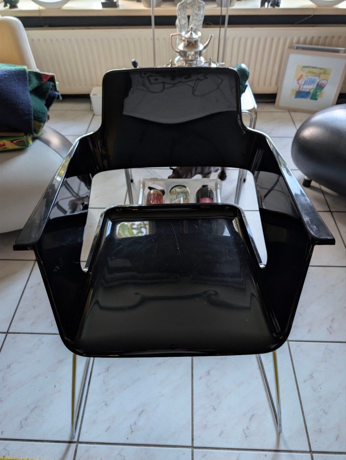 Arrmet B32 Fauteuils  Robby & Francesca Cantarutti, Huis en Inrichting, Ophalen, Twee, Zwart, Futuristisch, Space Age, Modern Design