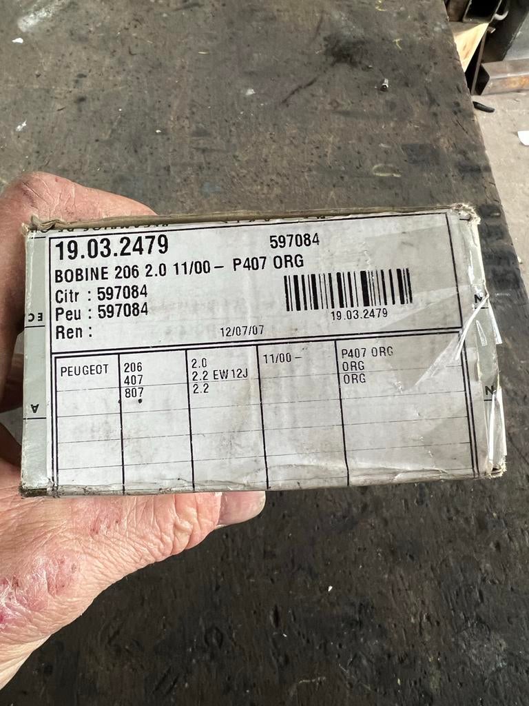 Bobine Peugeot 206 407 807 2.0 2.2 EW12J Ontstekingsspoel, Ophalen of Verzenden, Nieuw, Peugeot