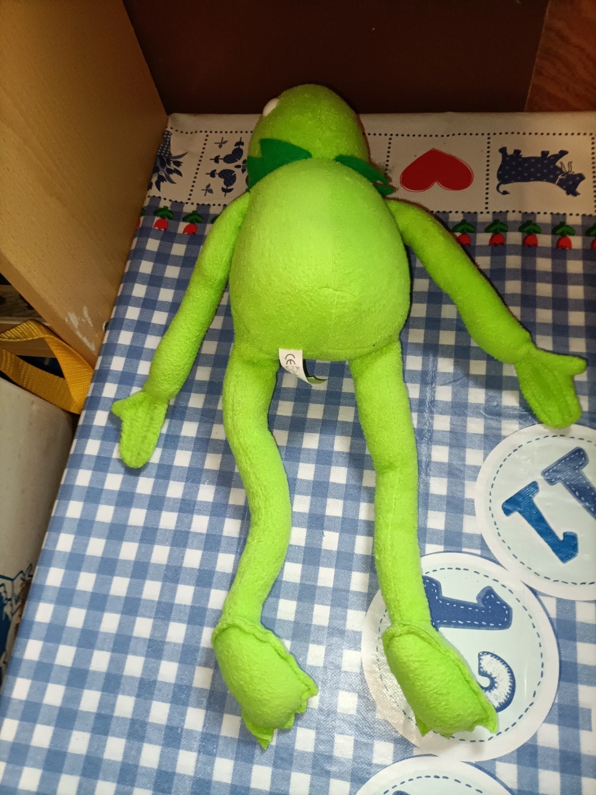 Kermit de Kikker knuffel 44 cm groot The Muppets, Ophalen of Verzenden, Zo goed als nieuw