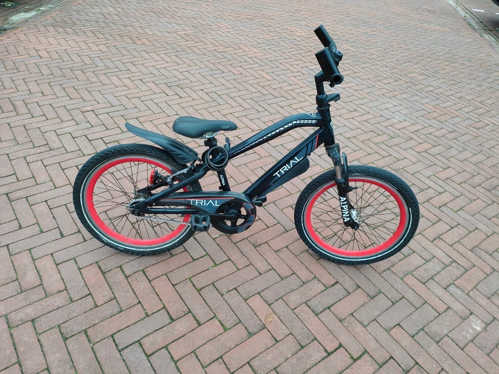 alpina trial fiets 20 inch, Fietsen en Brommers, Ophalen, Terugtraprem, 16 tot 20 inch, Staal