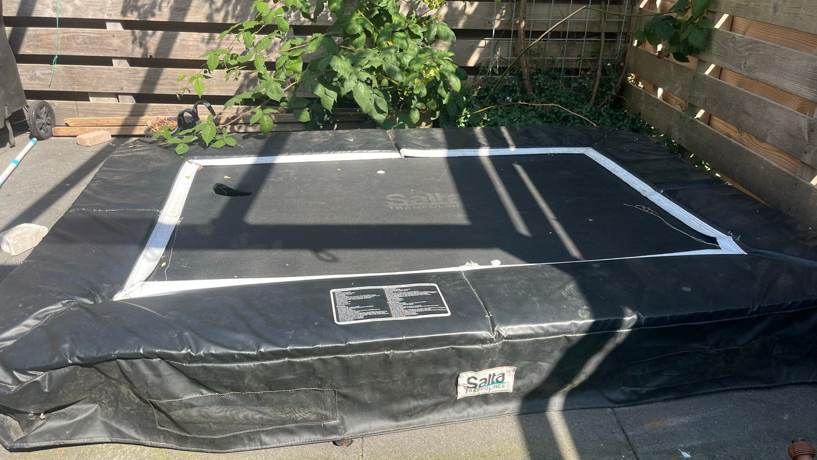 Salta inground trampoline 214x153cm (doek te vervangen), Ophalen, Gebruikt