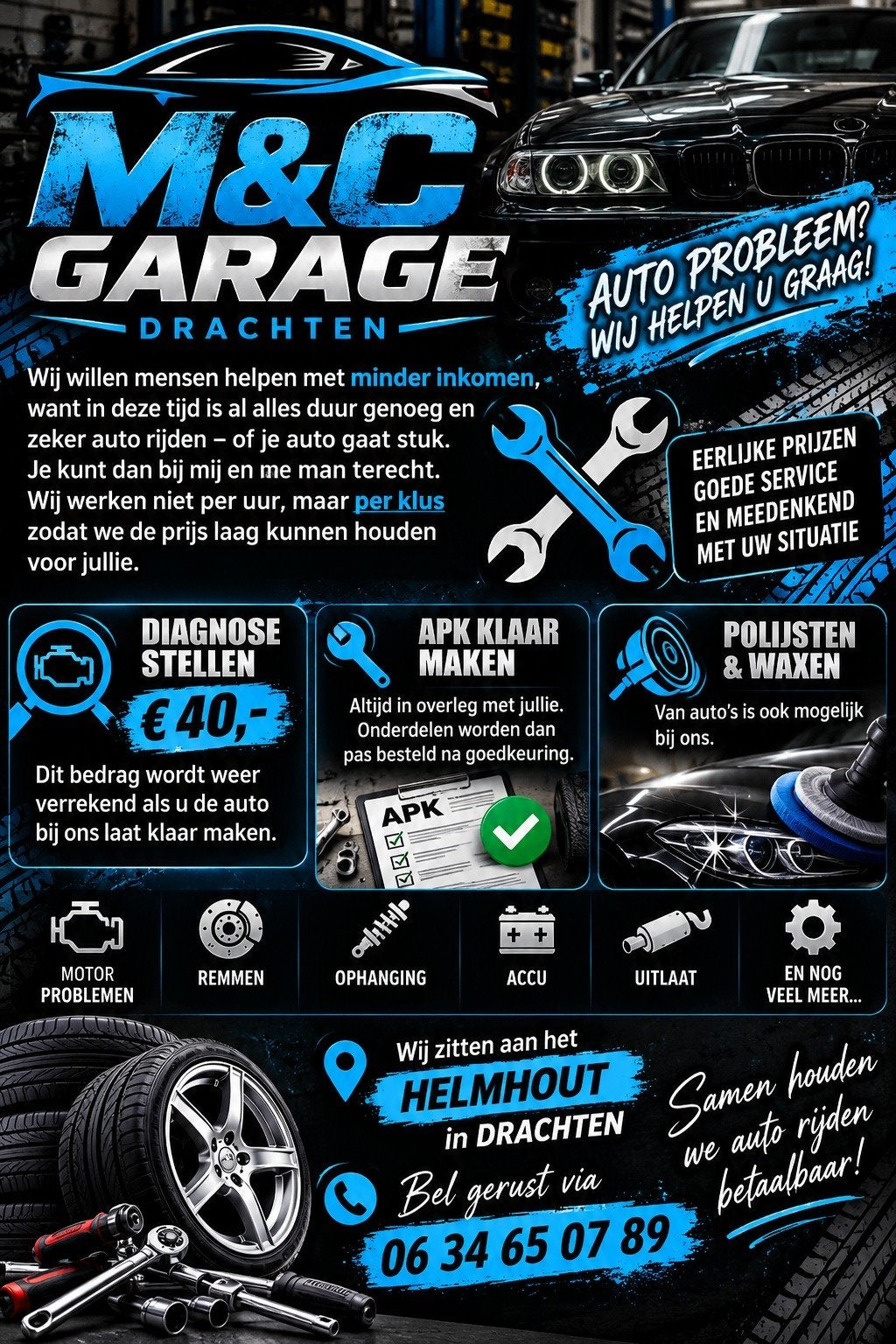 auto garage voor mensen met minder., Garantie, Apk-keuring