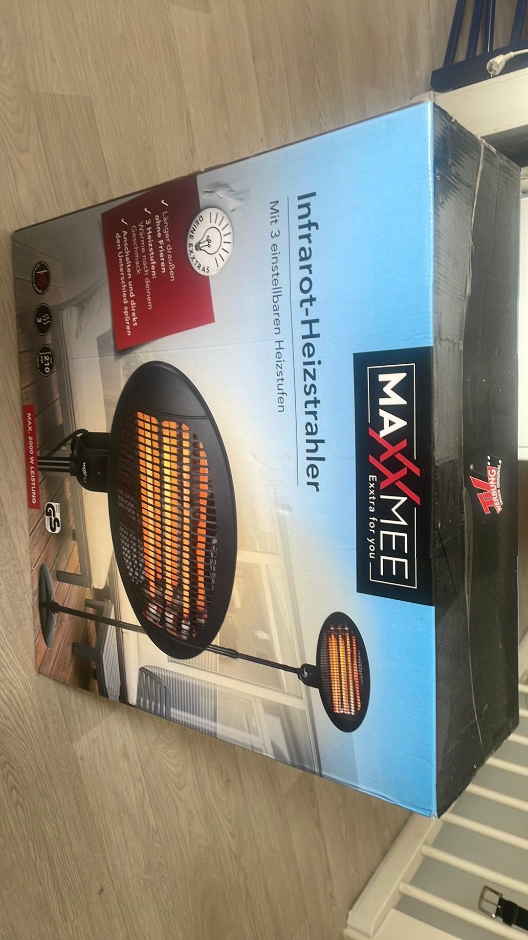 Terrasverwarmer, Ophalen, Nieuw, Elektrisch, Vloer