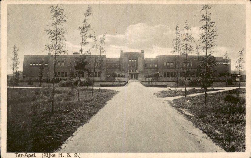 Ter-Apel - Rijks HBS, Ophalen of Verzenden, Voor 1920, Ongelopen, Groningen