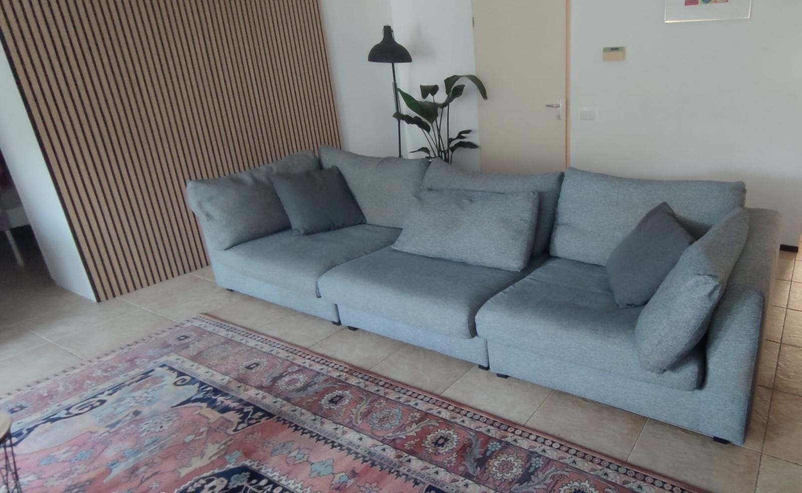 Mooie bank, gratis ophalen in Almere, 100 tot 125 cm, Hoekbank, 300 cm of meer, Ophalen of Verzenden