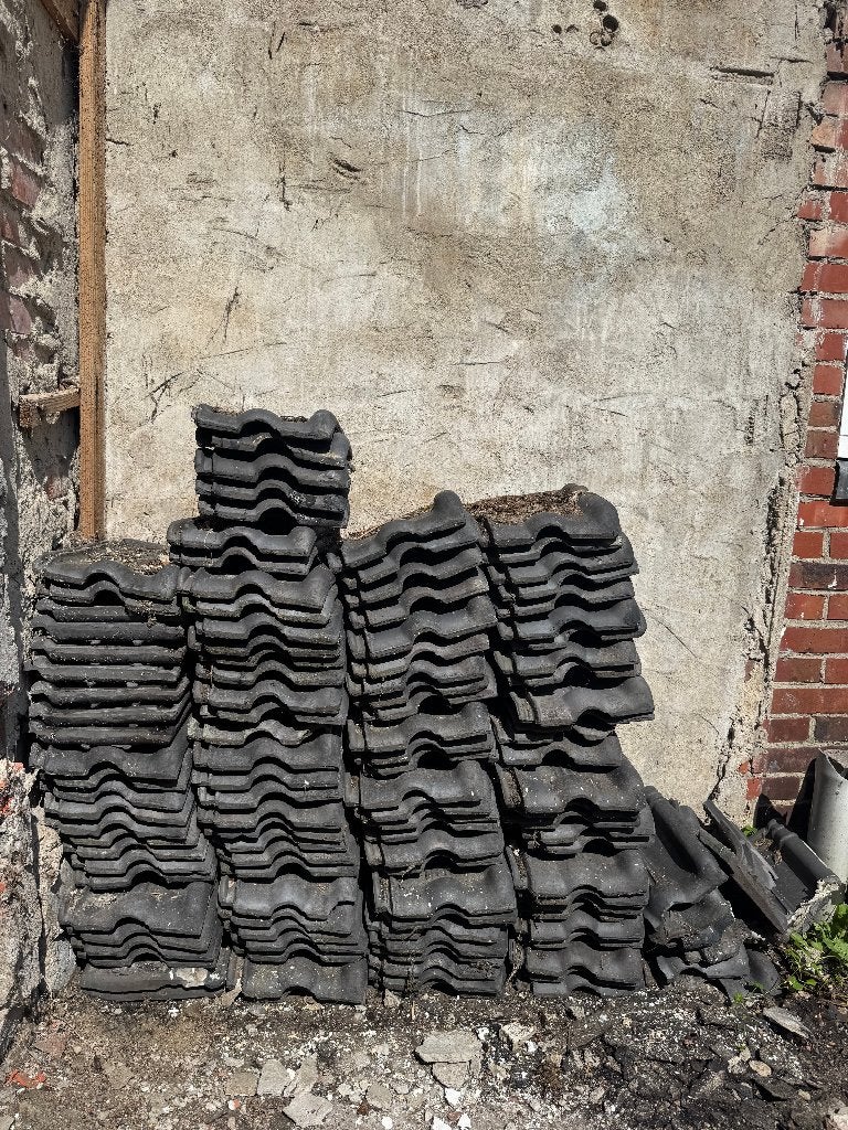 Gebr Teeuwen Tegelen klei dakpakken, Doe-het-zelf en Verbouw, Dakpannen en Dakbedekking, Ophalen, Gebruikt, Steen of Klei, Minder dan 5 m²