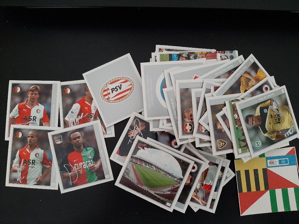 Voetbalplaatjes A.H. 119 plaatjes, zie de foto's, Albert Heijn, Verzenden