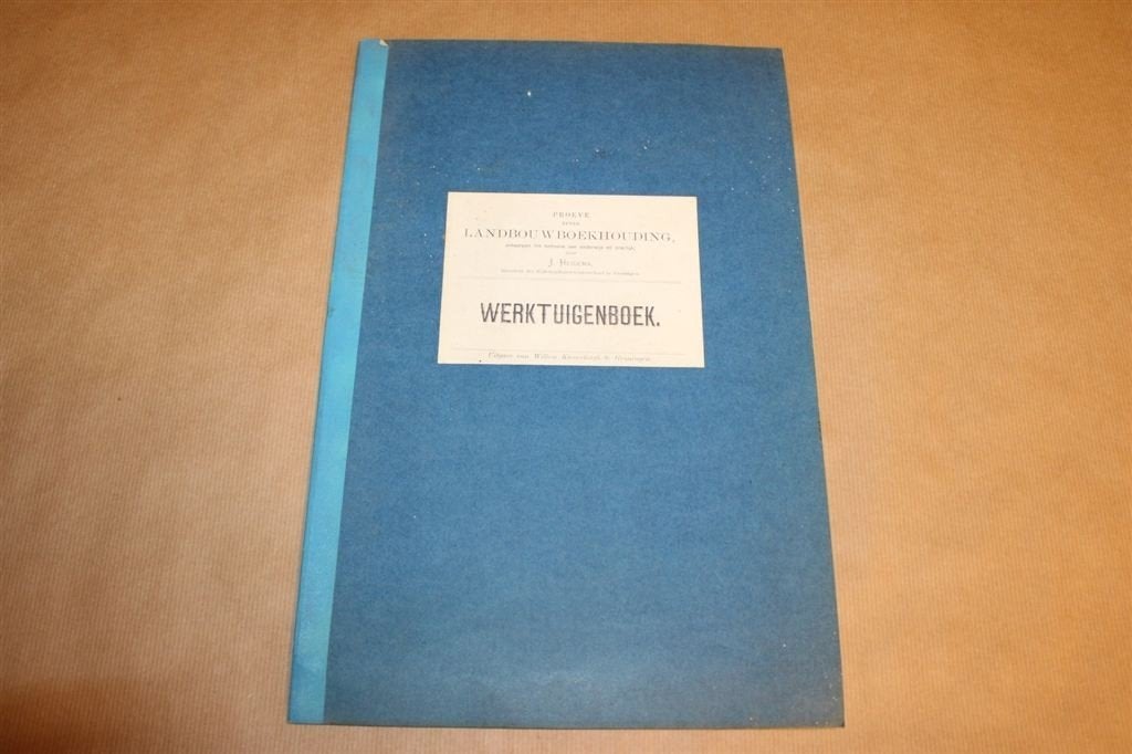 Werktuigenboek - Landbouwhuishouding - Circa 1900 !!, Ophalen of Verzenden