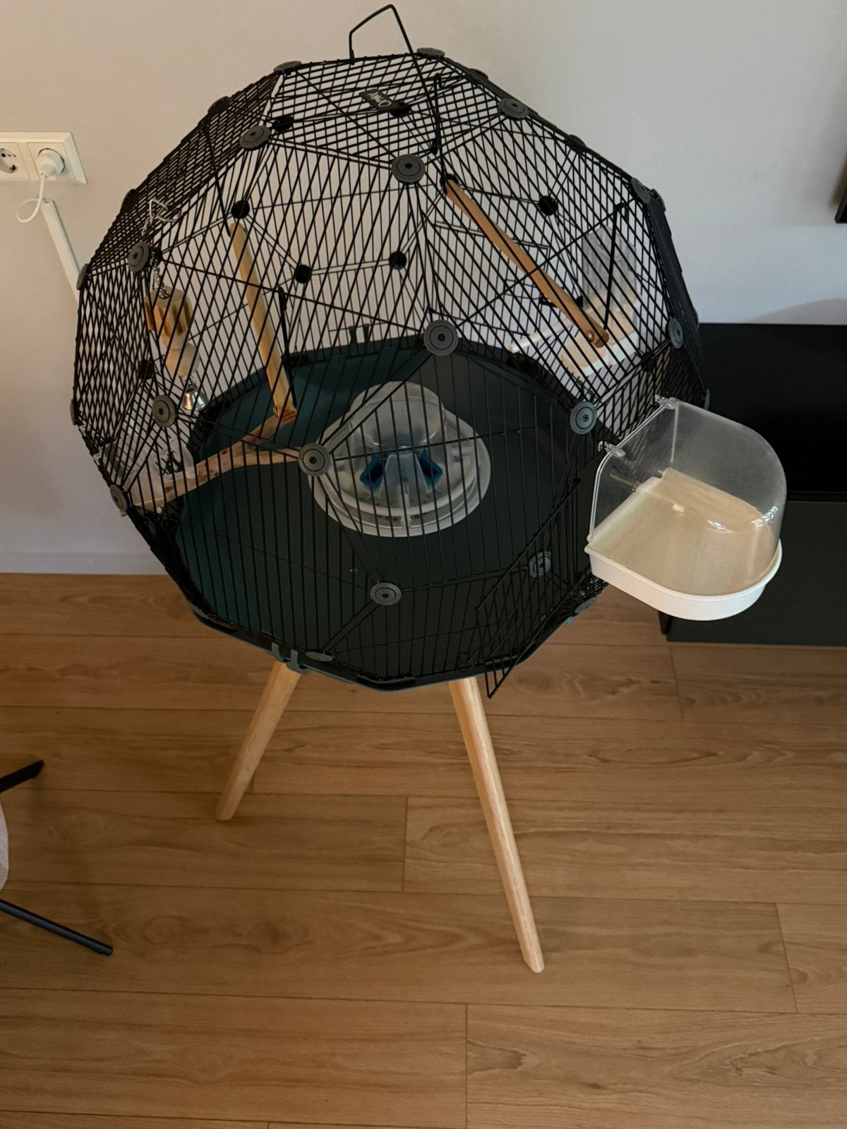 Prachtige vogelkooi te koop, Ophalen, Zo goed als nieuw, Metaal, Vogelkooi