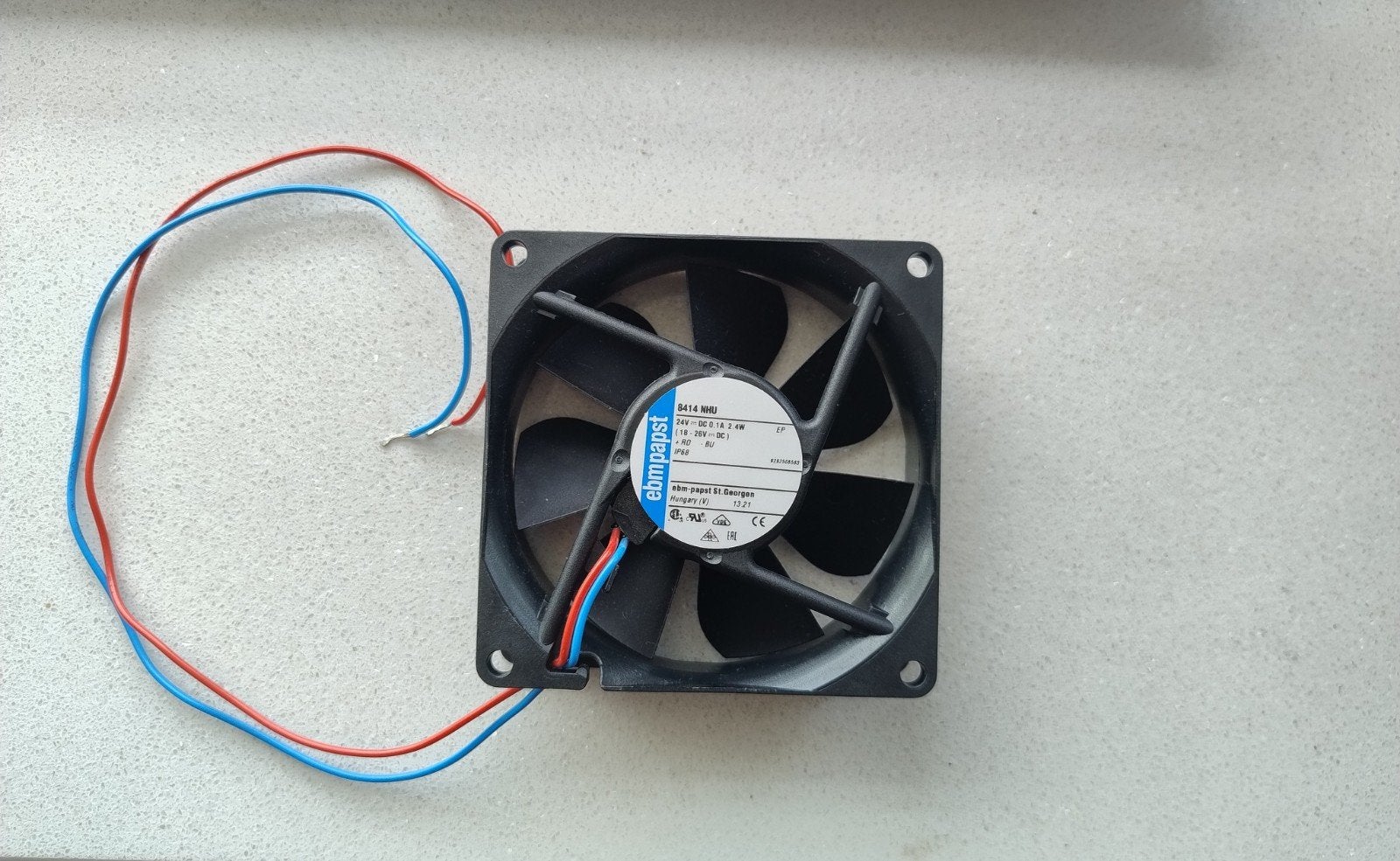 ebm-papst 8414 NHU Axiale Ventilator - 24V DC, IP68, Ophalen, Gebruikt