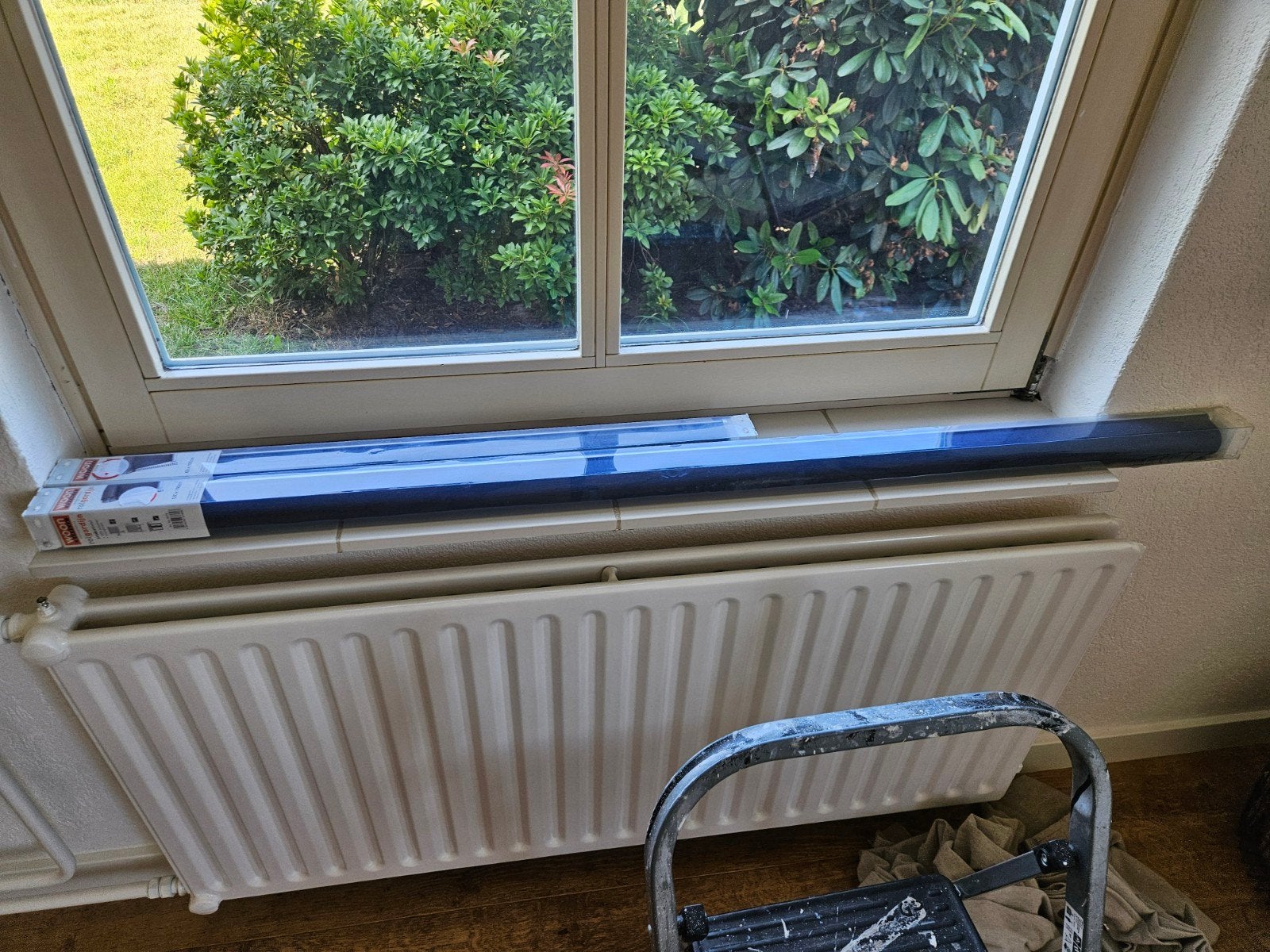 Nieuwe donkerblauwe rolgordijnen 120x190cm en 60x190cm, Doe-het-zelf en Verbouw, Rolluiken, Ophalen, Minder dan 100 cm, Wit, Nieuw