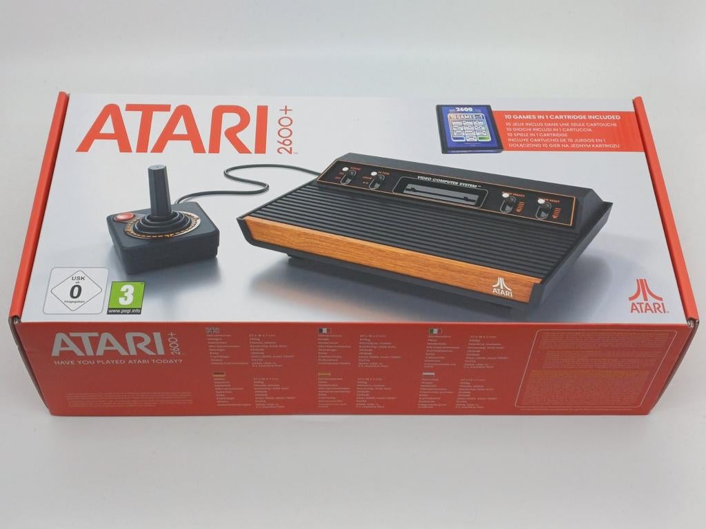 Atari 2600+ spelcomputer met 10 games - NIEUW, Spelcomputers en Games, Spelcomputers | Atari, Met games, Verzenden, Nieuw, Met 1 controller