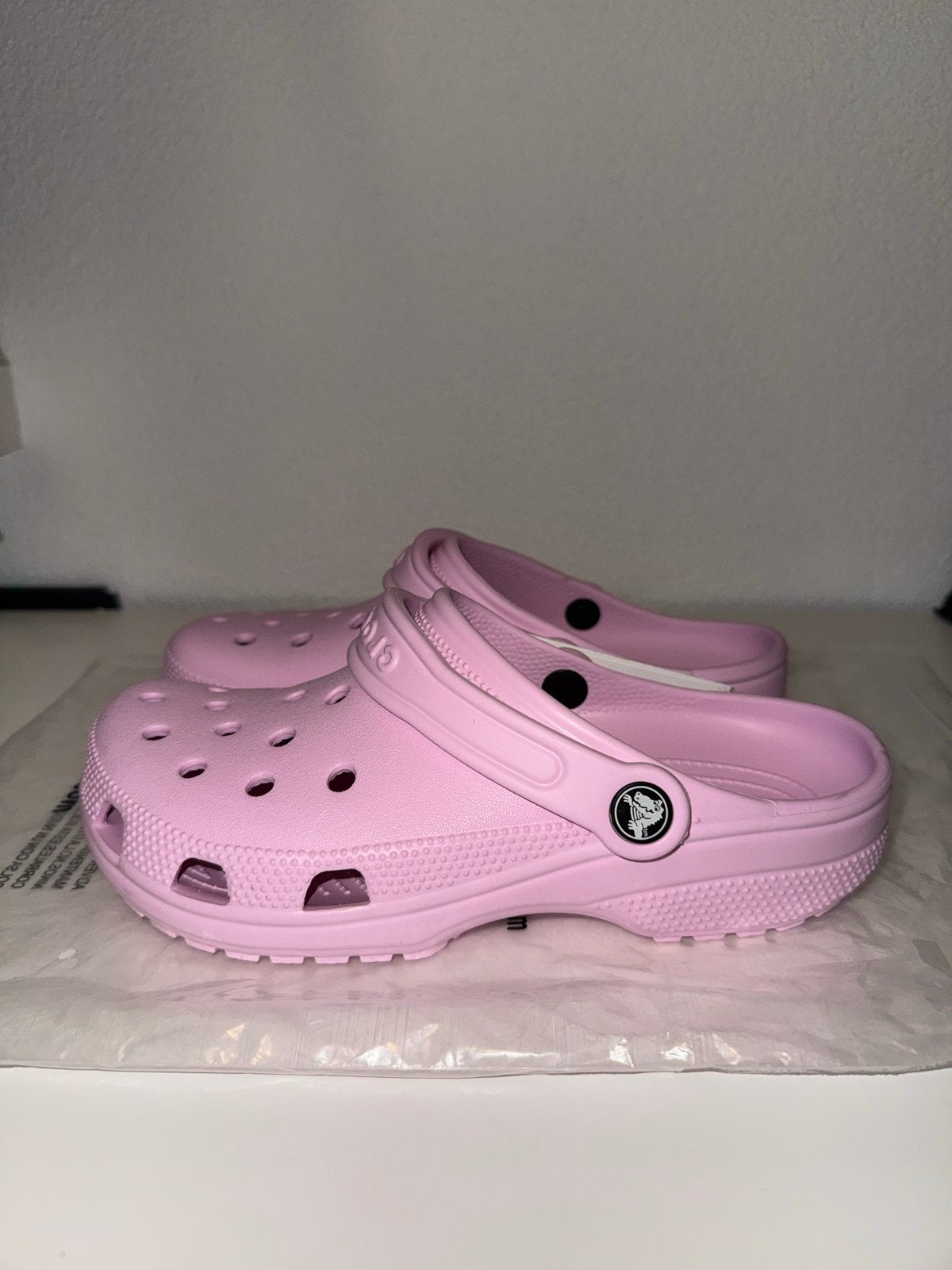 Nieuwe Roze Crocs Classic Klompen Maat 38-39, Verzenden, Nieuw, Roze, Slippers