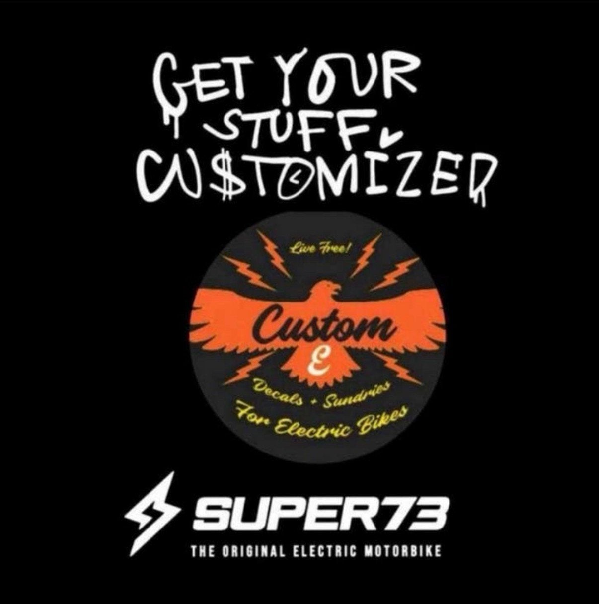 SUPER73 CUSTOM DECALS SUPER73 Z-,S-, R-Series, Ophalen of Verzenden