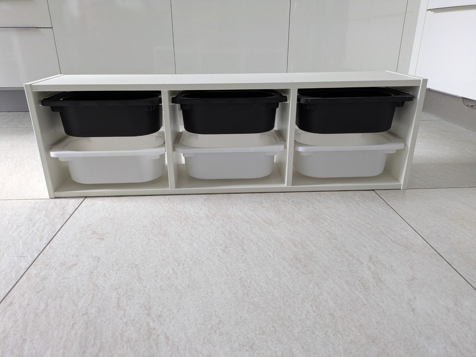 IKEA TROFAST kast met 6 kleine bakken en ophangbeugel, Ophalen, Gebruikt