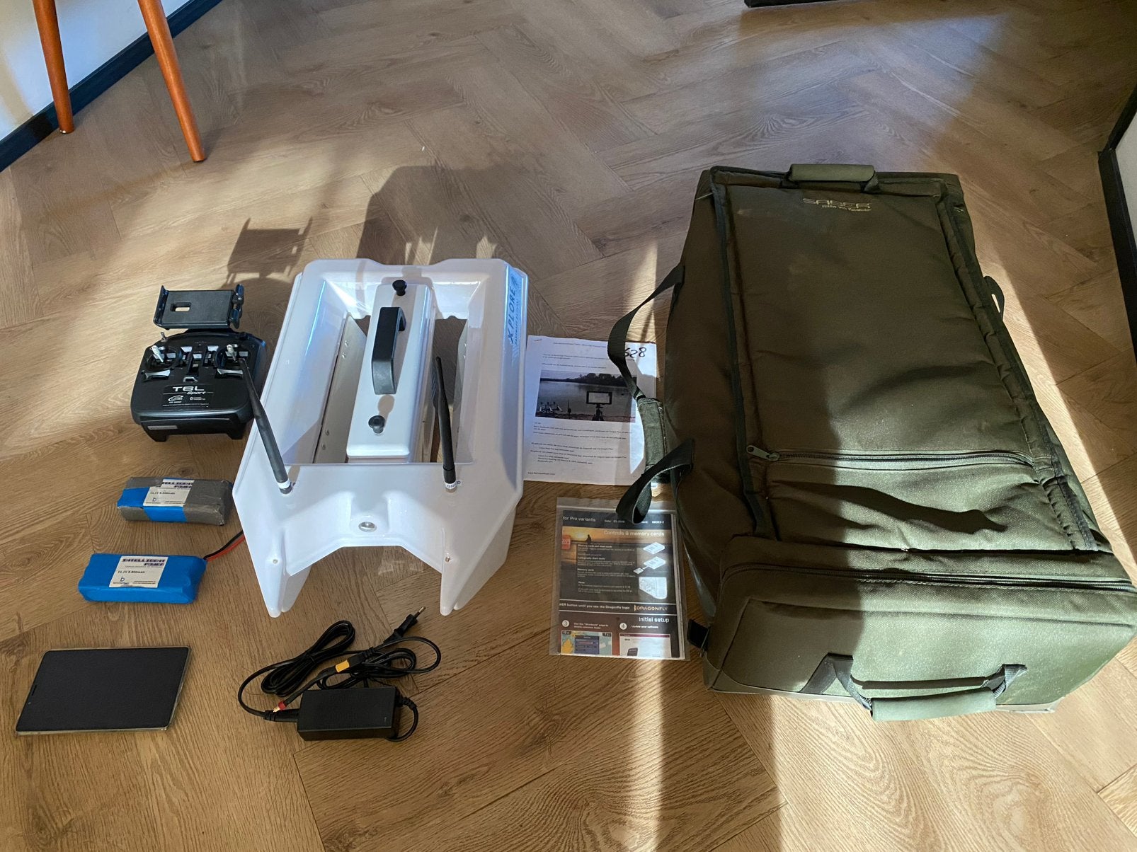X plore voerboot, Ophalen, Gebruikt, Kweeklamp