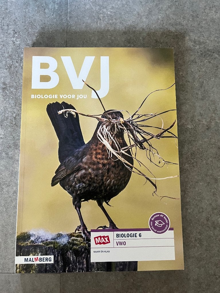 Malmberg - BVJ - Biologie voor jou - 6 VWO, VWO, Malmberg, Biologie, Ophalen of Verzenden