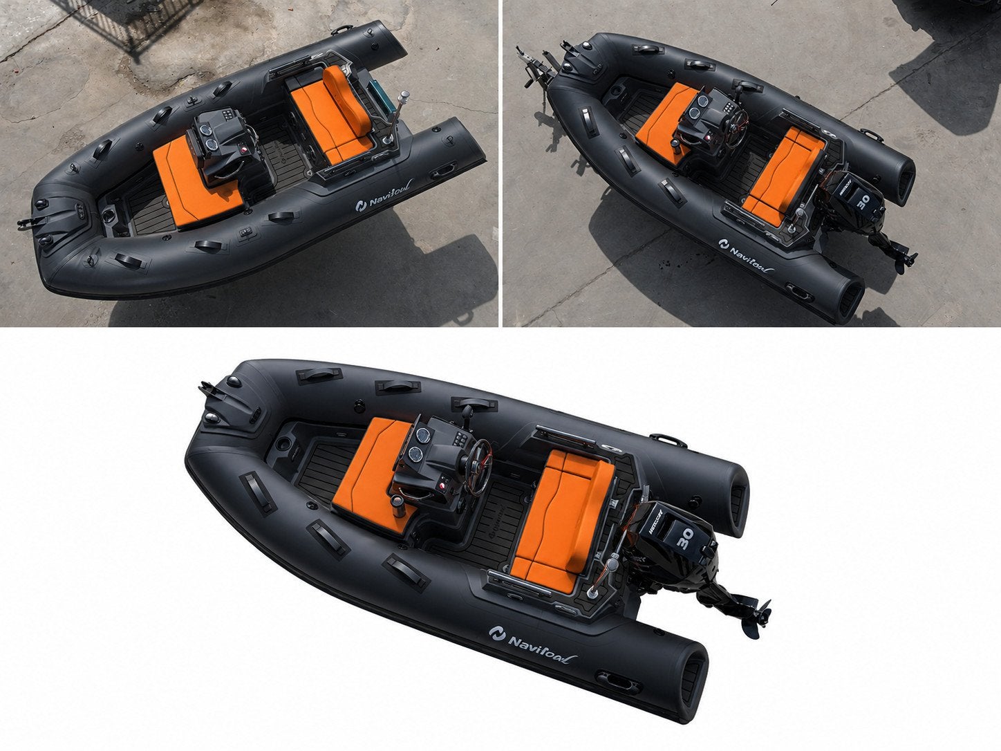 Navisoul 350 GT tender 2026 – oranje kussens, Hypalon,, Watersport en Boten, 4 m, Overige brandstoffen, Nieuw, 2 m
