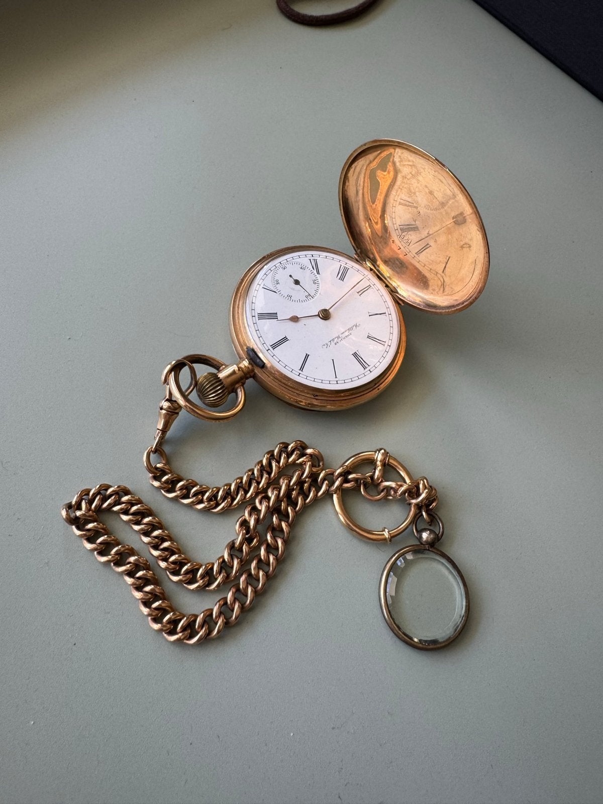 Antiek zakhorloge uit erfenis - 14k, Sieraden, Tassen en Uiterlijk, Horloges | Antiek, Overige merken, Overige materialen, Zakhorloge