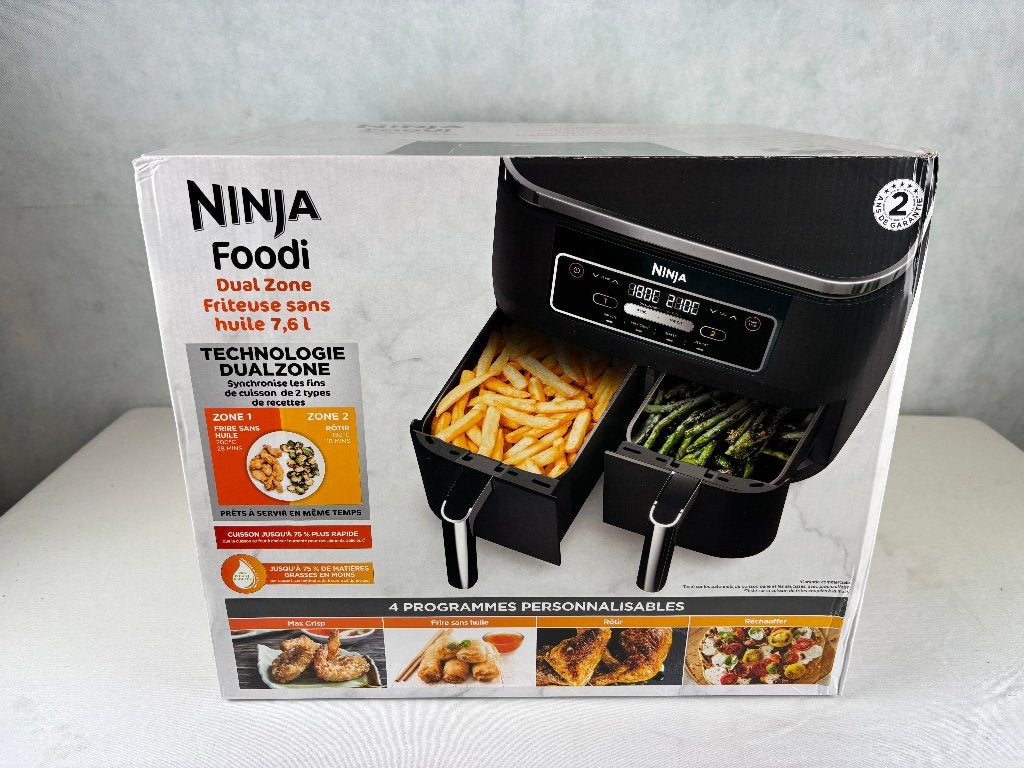 Ninja Foodi Dual Zone AF200EU – 7,6 Liter, Ophalen of Verzenden, SharkNinja Germany GmbH, Kundendienst-de@sharkninja.com, Rotfeder-Ring 9 60327 Frankfurt am Main Duitsland