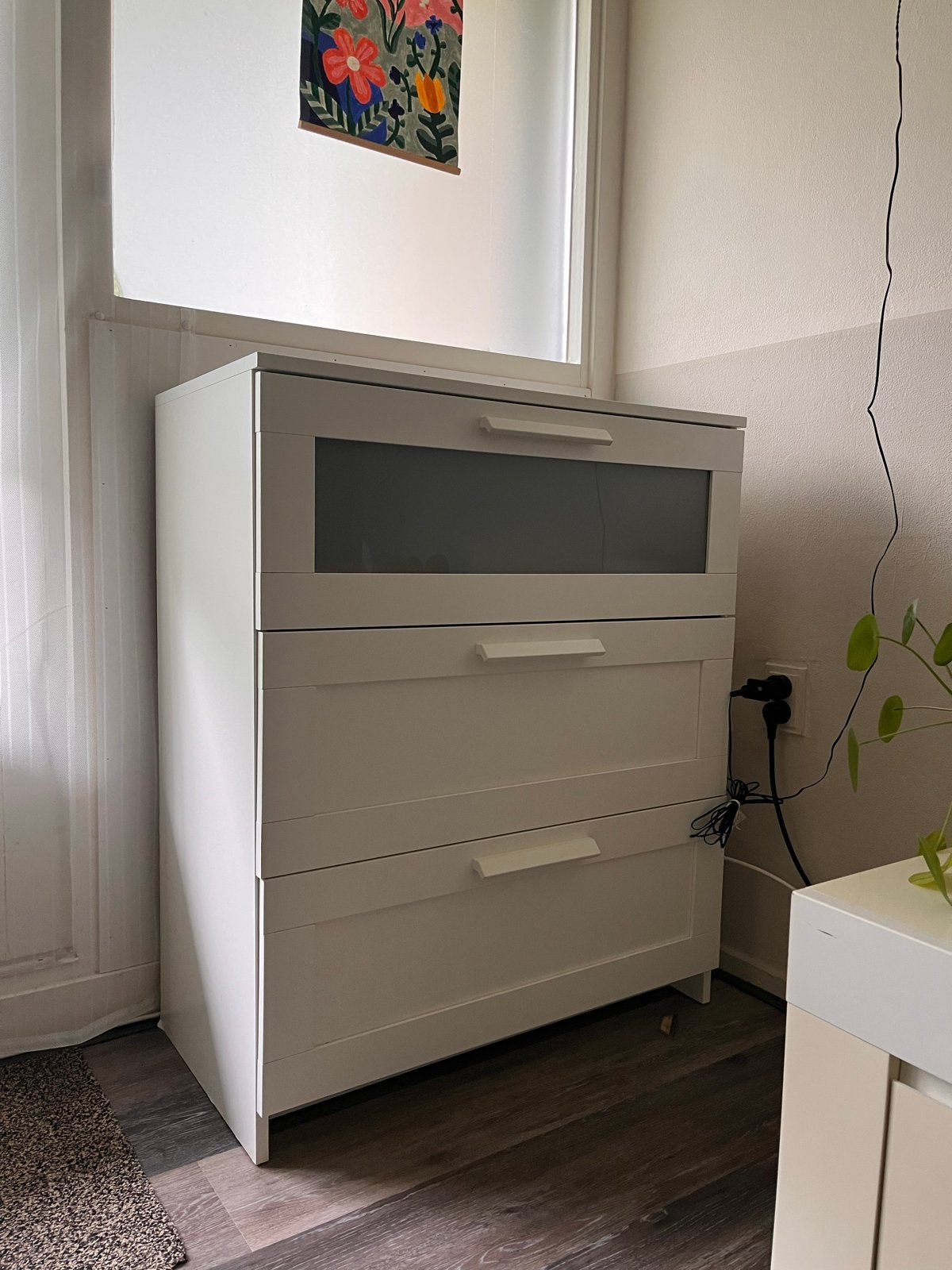 IKEA Brimnes kast met 3 lades, Huis en Inrichting, Gebruikt, 3 of 4 laden, Minder dan 100 cm, 25 tot 50 cm