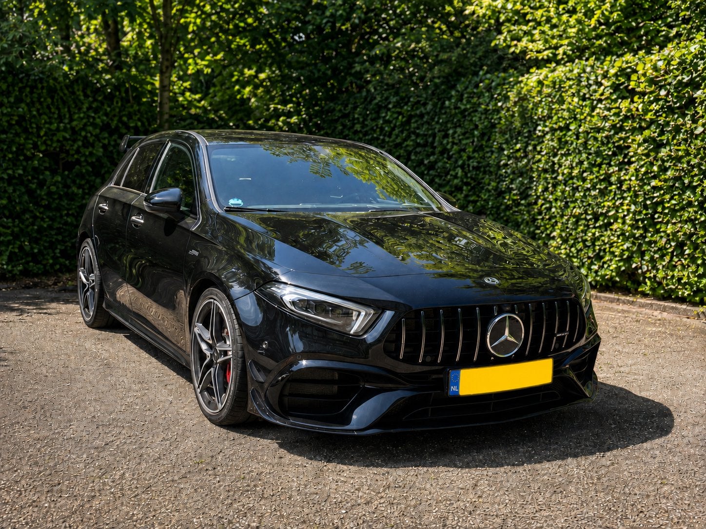 Mercedes-Benz A-Klasse A 45 AMG S 421pk 4Matic+ AMG, Auto's, Automaat, 4 cilinders, 1535 kg, Zwart