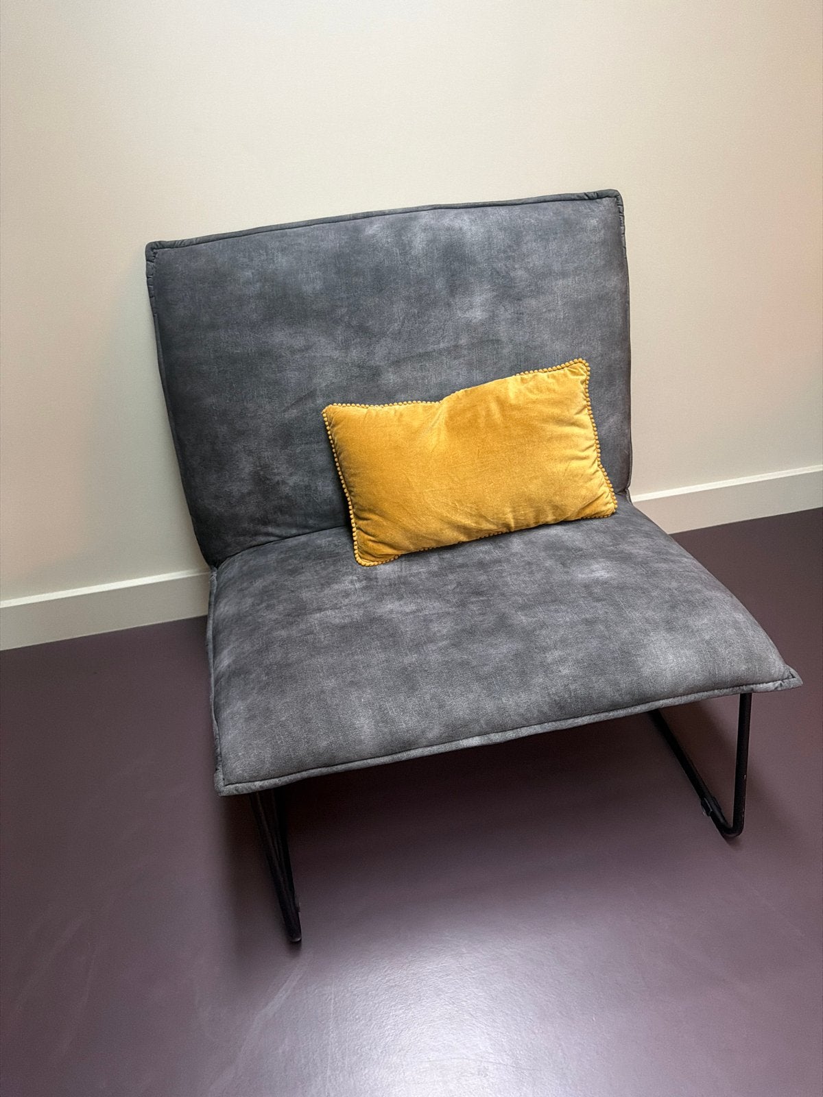 Mooie fauteuil in de stof Adore Hunter, Huis en Inrichting, Ophalen, Gebruikt, 75 tot 100 cm, Stof