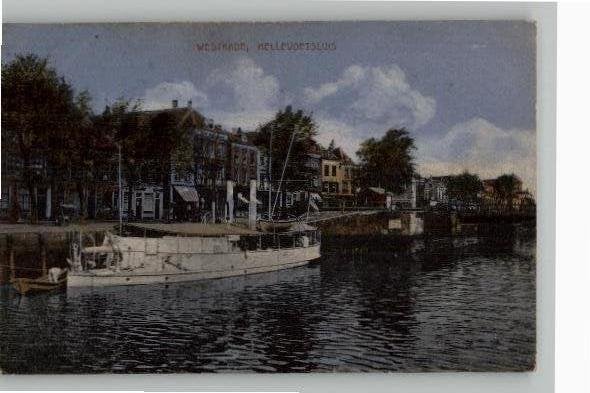 Hellevoetsluis Westkade uitg J. v.d. Ham, Verzamelen, Verzenden, Voor 1920, Ongelopen, Zuid-Holland