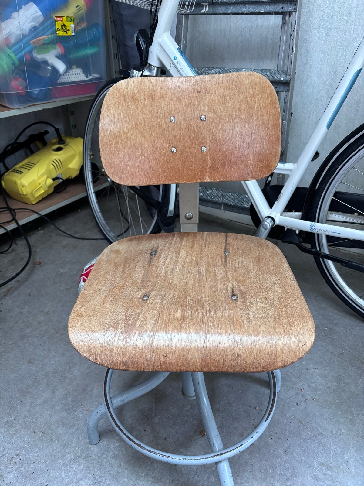 Vintage houten bureaustoel, Ophalen of Verzenden