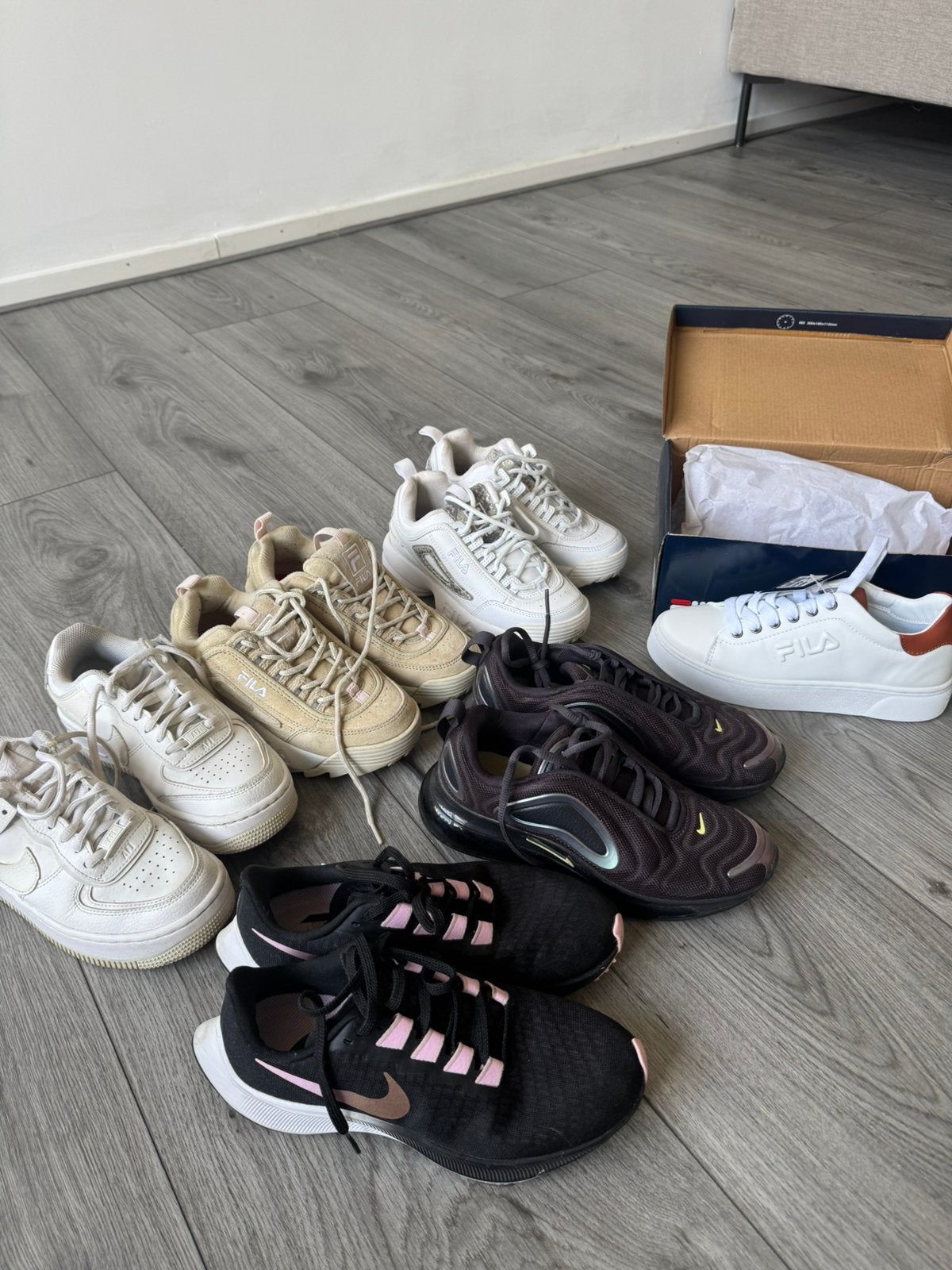 nike, fila sportschoenen 6 paren zgan, Kleding | Dames, Schoenen, Ophalen of Verzenden, Zo goed als nieuw, Wit, Sneakers of Gympen