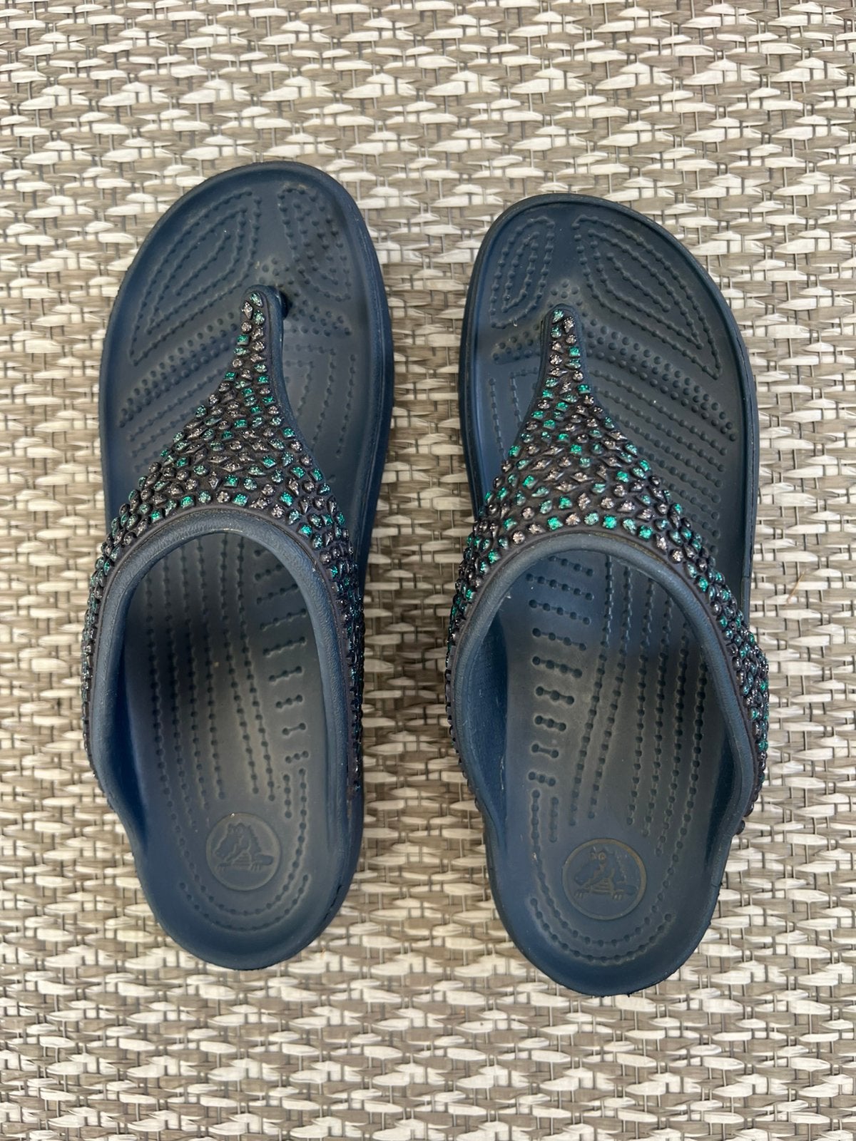 Crocs originele, donkerblauw, W8, Ophalen of Verzenden, Zo goed als nieuw, Blauw, Instappers