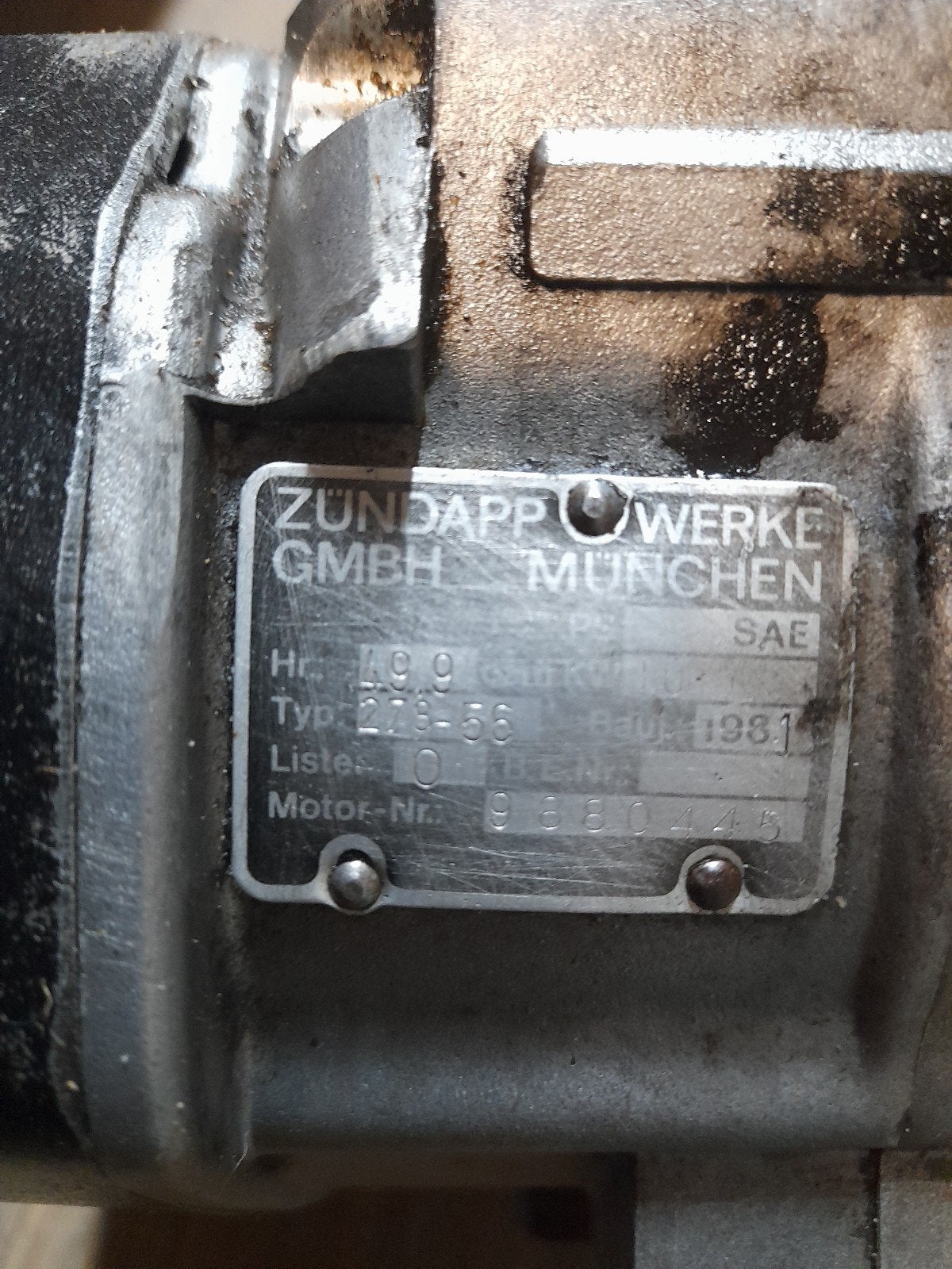 Zundapp Motorblok Type 278-56 en 266-50 - Onderdelen, Ophalen of Verzenden, Gebruikt, Blok