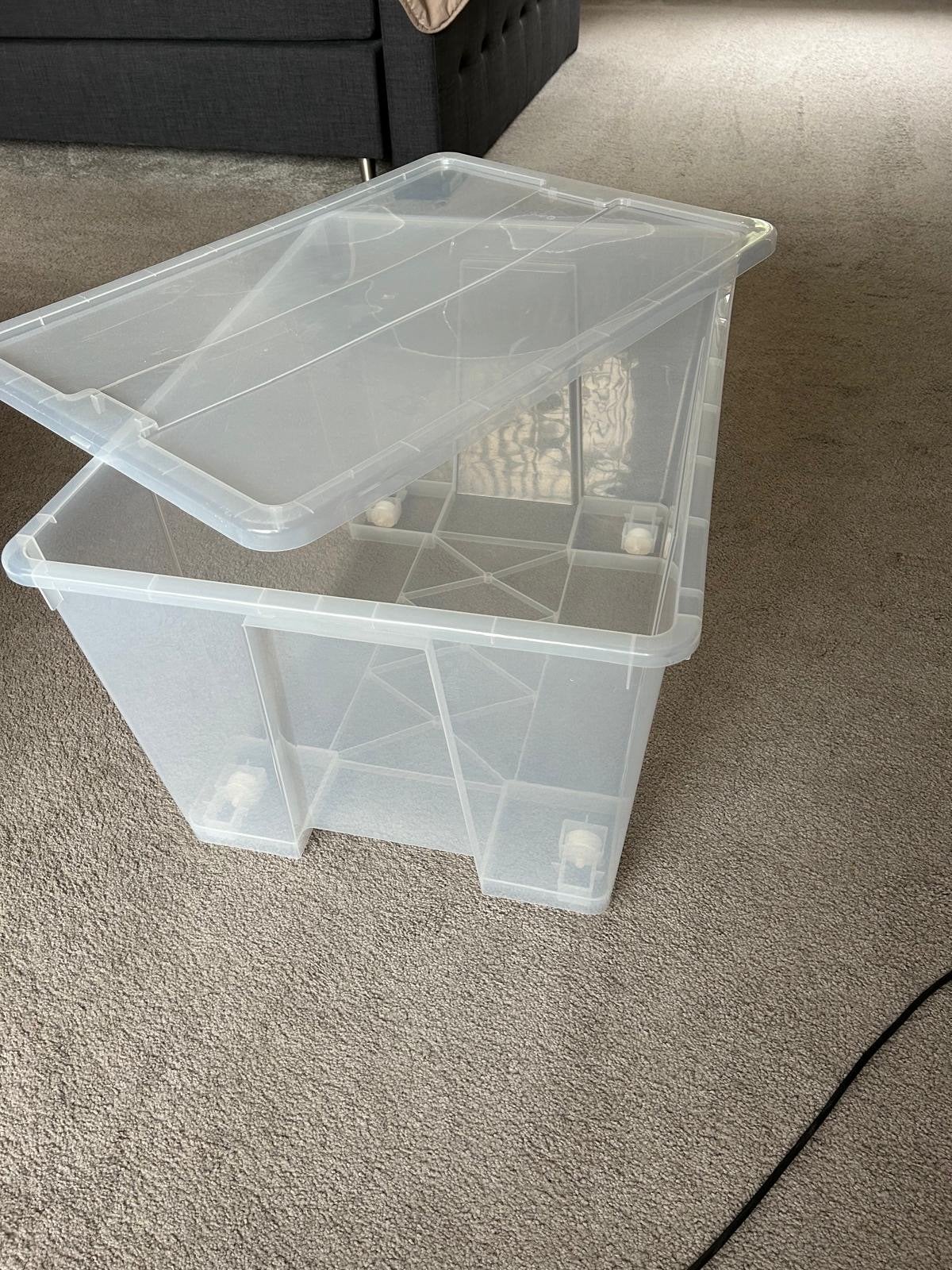 IKEA opbergbox op wieltjes met deksel, Ophalen, 40 tot 60 cm, 50 tot 75 cm, 35 tot 50 cm