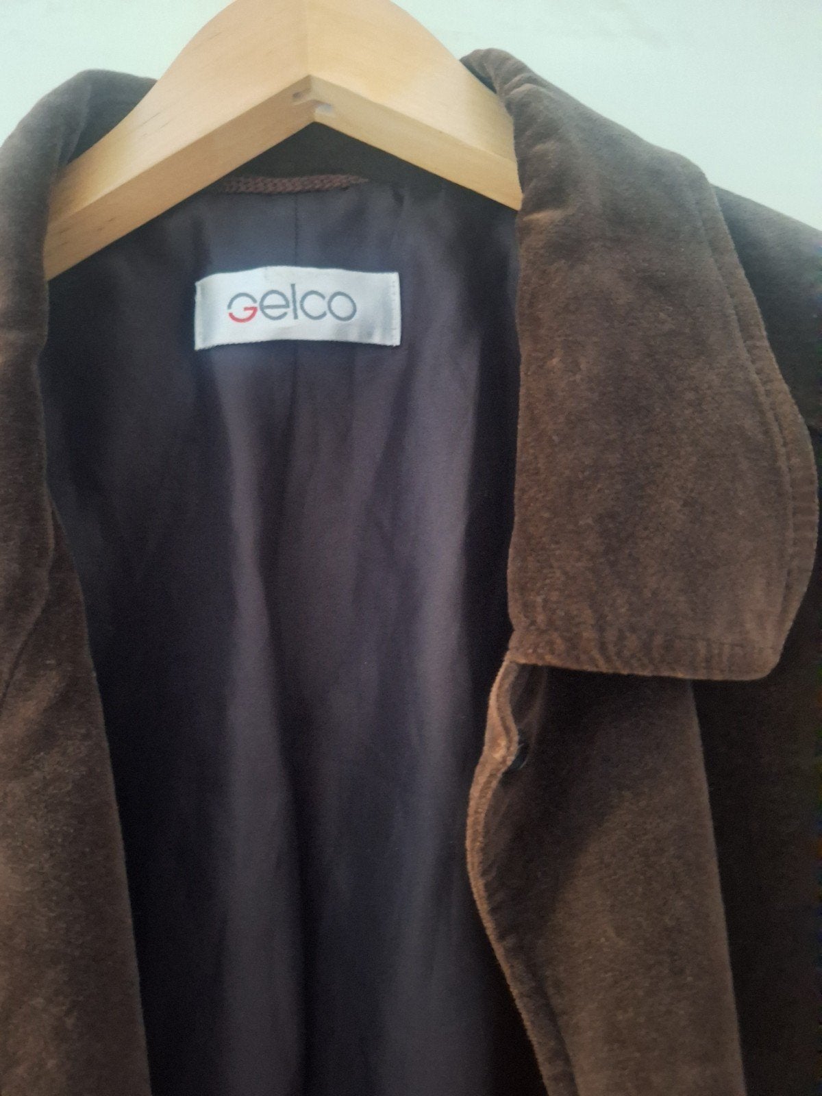 Gelco Donkerbruin Corduroy Jasje/Blazer Maat 44 - Nieuwstaat, Bruin, Gelco, Maat 42/44 (L), Nieuw
